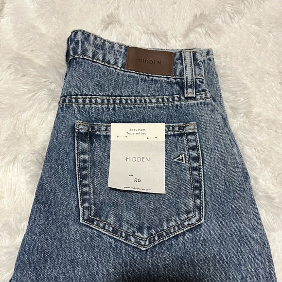 Hidden - The Zoey Classic Tapered Mom Jeans High Rase Waist Sz. 25 - Picture 5 of 5